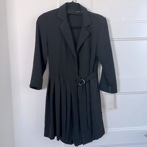 Zara Black Pleated Romper